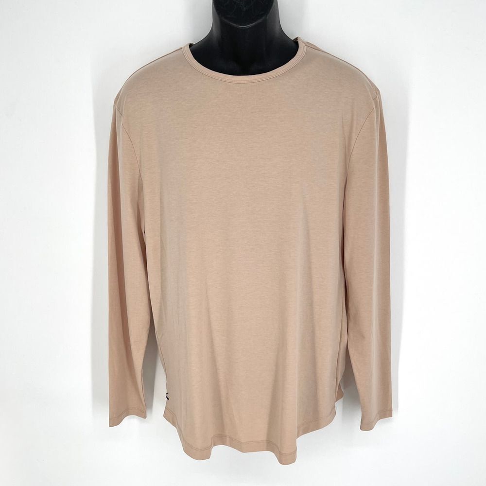 Cuts Clothing NEW Mens Curve-Hem T-Shirt Sz XL Mountain Mist Soft Long Sleeve